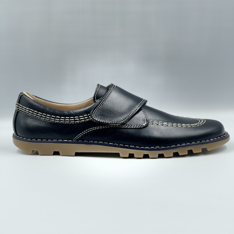 Made in Spain Casual Nappa Leather Single Strap Shoes EU25-EU31 Marino